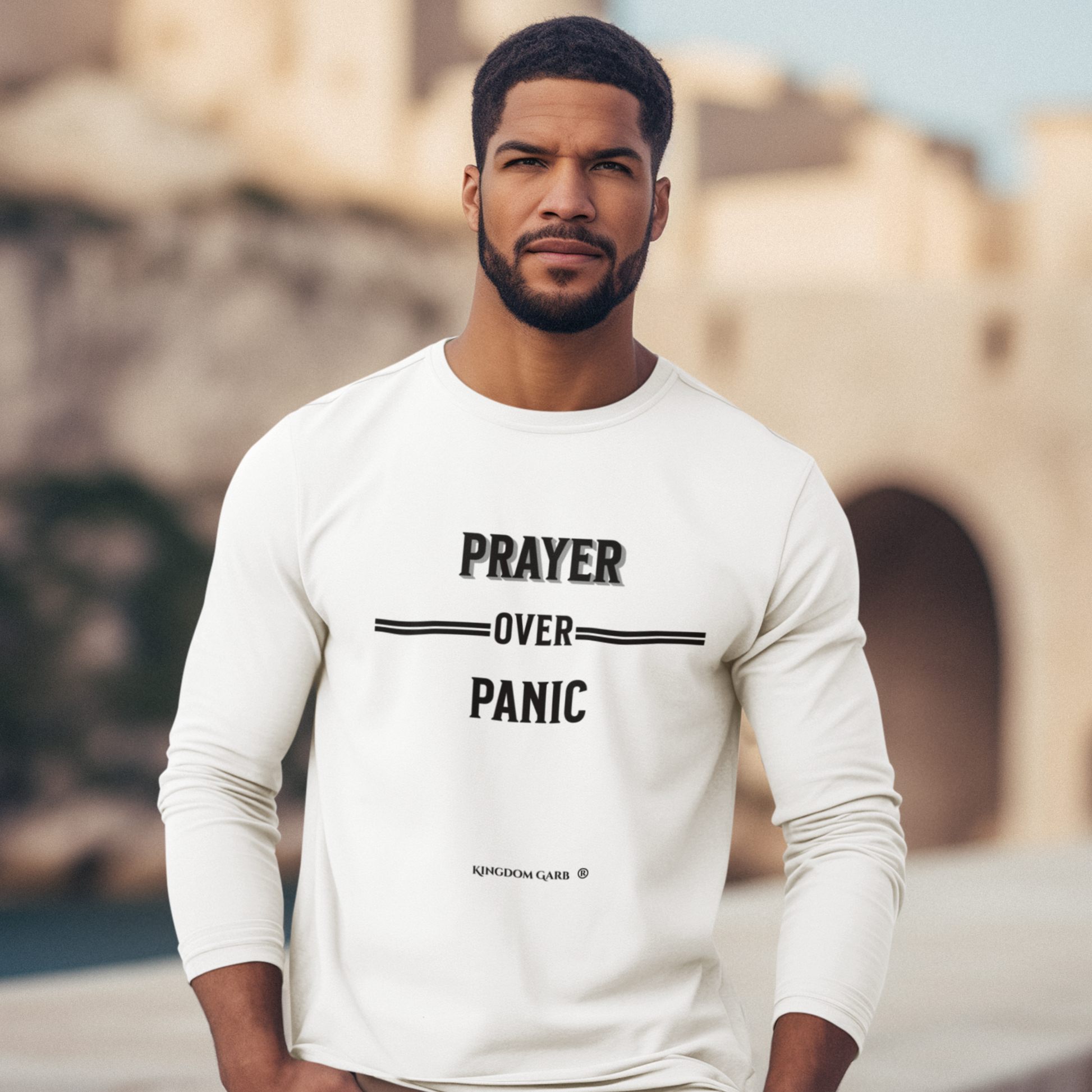 Prayer Over Panic LS Tee